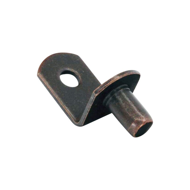 ROK 25 Pack Rok Hardware 1/4" (6.35mm) L-Shaped Support Furniture Cabinet Closet Shelf Bracket Pegs with Hole, Antique Copper Finish, ROKSPL14ACH - Image 3